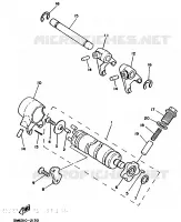 SCHAKELWALS voor Yamaha DT50MX 1986