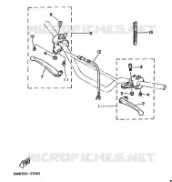 STUURSCHAKELAAR / HEVEL voor Yamaha DT50MX 1986