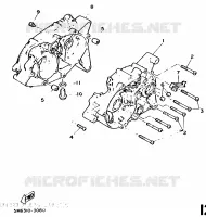 CARTERDELEN voor Yamaha DT50MX 1986