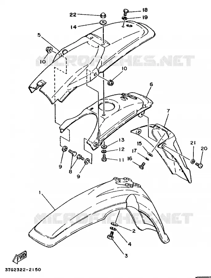 SPATBORD Yamaha MOTO 50 1992 DTMX  DT50MX