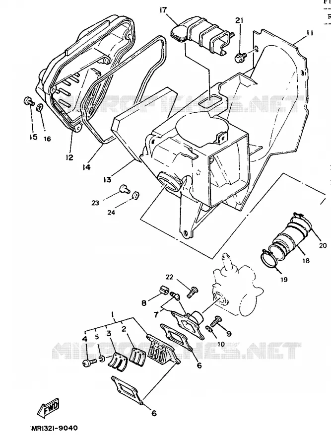 INLAAT Yamaha MOTO 50 1989 DTR  DT50R