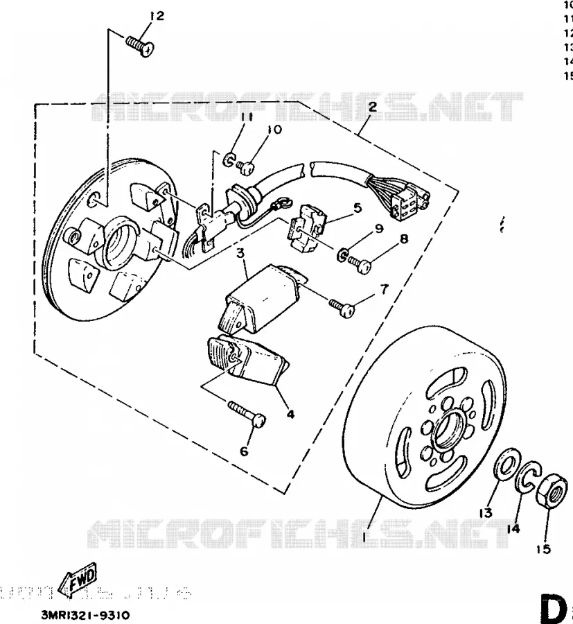 DYNAMO Yamaha MOTO 50 1995 DTR  DT50R