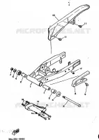 ACHTERBRUG / SCHOKBREKER voor Yamaha DT50R 1995