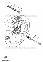 VOORWIEL voor Yamaha DT50R 1995