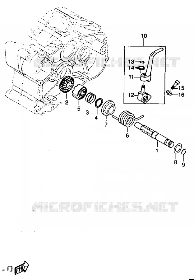 STARTMOTOR Yamaha MOTO 50 1997 DTR  DT50R