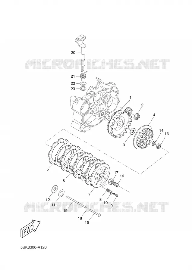STARTMOTOR KOPPELINGS Yamaha MOTO 50 2002 DTR  DT50R