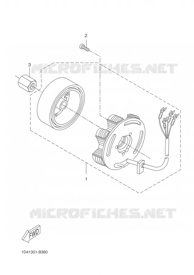DYNAMO Yamaha MOTO 50 2004 DTR  DT50R