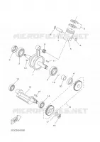 KRUKAS / ZUIGER voor Yamaha DT50R 2005