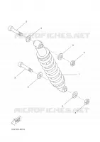 ACHTERBRUG / SCHOKBREKER voor Yamaha DT50R 2005