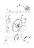 ACHTERWIEL 2 voor Yamaha DT50R 2005