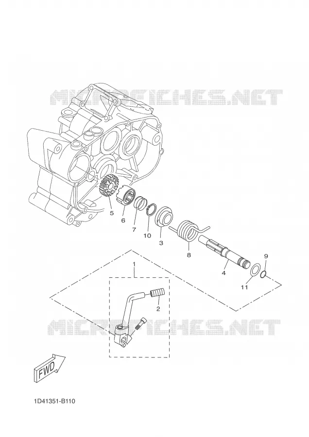 STARTMOTOR Yamaha MOTO 50 2005 DTR  DT50R