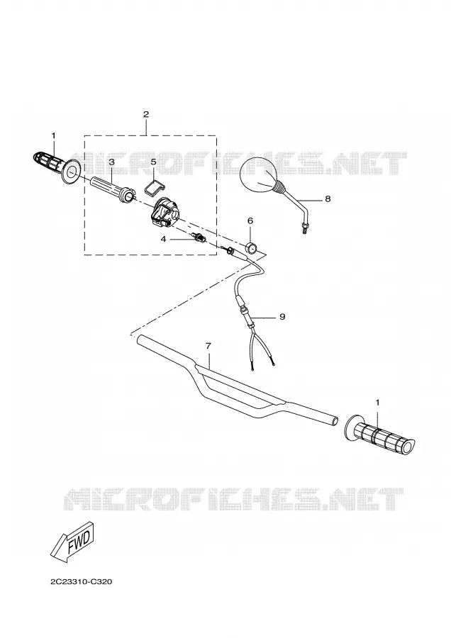 STUUR / KABEL Yamaha MOTO 50 2005 DTR  DT50R