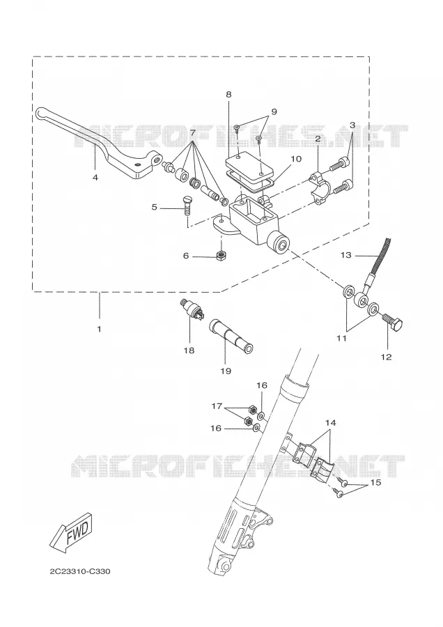 REMPOMP VOOR Yamaha MOTO 50 2004 DT50R  DT50RSM
