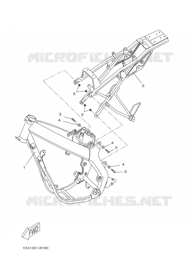 FRAME Yamaha MOTO 50 2005 DTR  DT50RSM