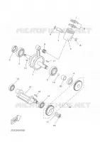 KRUKAS / ZUIGER voor Yamaha DT50RSM 2006