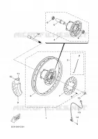 WIEL VOOR 2 voor Yamaha DT50RSM 2006
