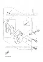 REMKLAUW VOOR 2 voor Yamaha DT50RSM 2006