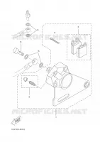 REMKLAUW ACHTER voor Yamaha DT50RSM 2006