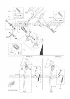 STANDAARD / VOETSTEUN voor Yamaha DT50RSM 2006