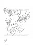 CARTERDELEN voor Yamaha AEROX 50 ROSSI 2006