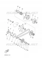 STARTMOTOR KOPPELINGS voor Yamaha AEROX 50 ROSSI 2006