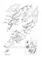 ZIJKUIPDEEL voor Yamaha AEROX 50 ROSSI 2006