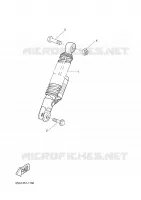 ACHTER SCHOKBREKER voor Yamaha AEROX 50 ROSSI 2006