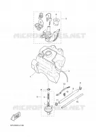 BENZINE TANK voor Yamaha AEROX 50 ROSSI 2006