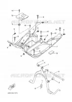 STANDAARD / VOETSTEUN voor Yamaha AEROX 50 ROSSI 2006