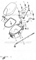 ZADEL / BAGAGE REK voor Yamaha YQ50R 1997