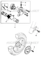 REMKLAUW VOOR voor Yamaha YQ50R 1997