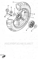 ACHTERWIEL voor Yamaha YQ50R 1997