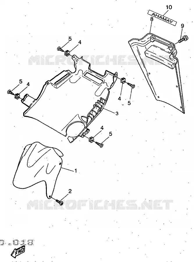 SPATBORD Yamaha SCOOTER 50 1997 NITRO  YQ50R