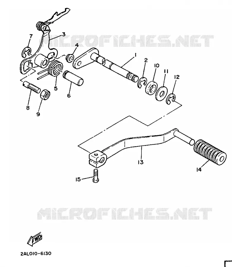 SCHAKEL STANG / PEDAAL Yamaha MOTO 50 1987 MINIMOTO  YSR50
