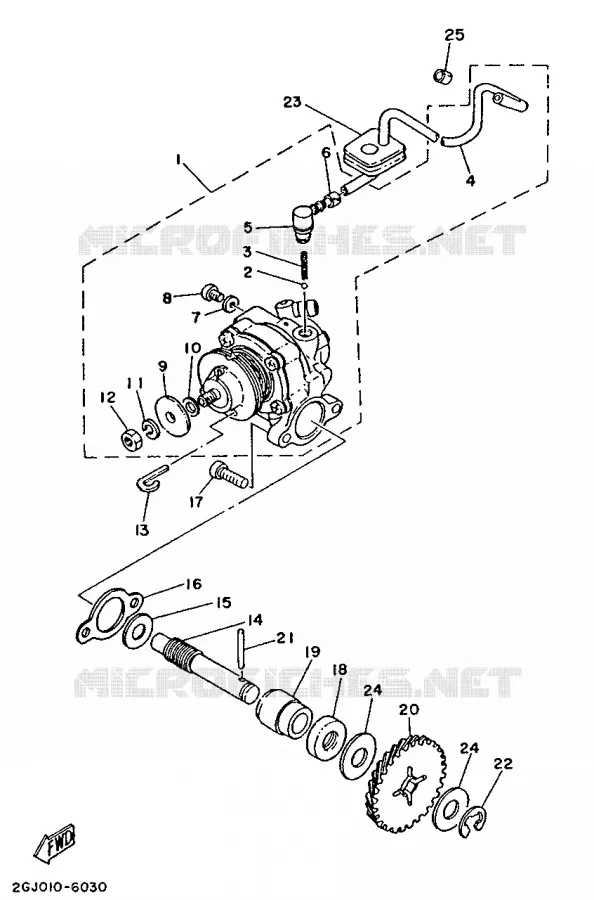 OLIEPOMP Yamaha MOTO 50 1987 MINIMOTO  YSR50