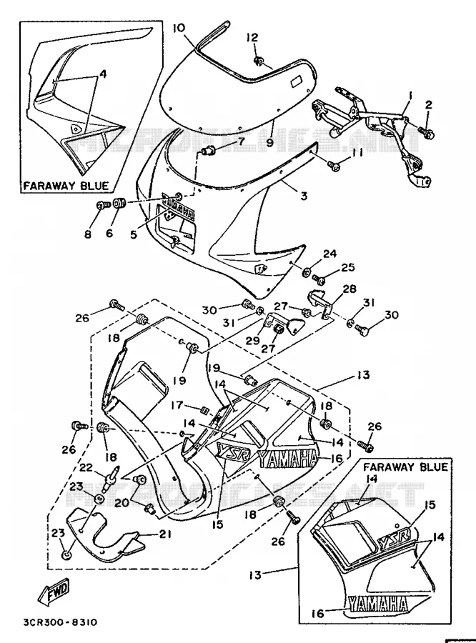 KAP 1 Yamaha MOTO 80 1988 MINIMOTO  YSR80