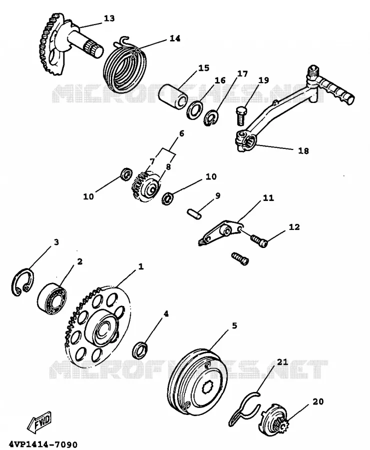 STARTMOTOR Yamaha SCOOTER 100 1999 BWS  YW100E