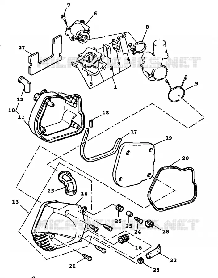 UITLAAT Yamaha SCOOTER 100 1999 BWS  YW100E