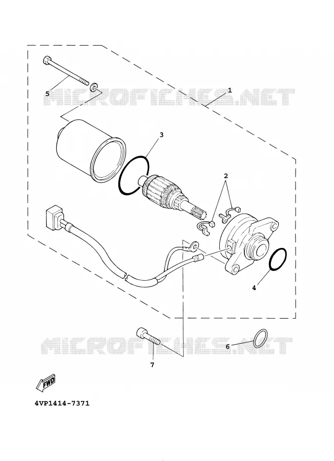 STARTMOTOR Yamaha SCOOTER 100 2001 BOOSTER  YW100E
