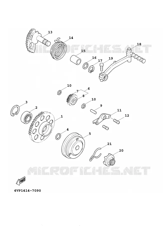 STARTMOTOR Yamaha SCOOTER 100 2001 BOOSTER  YW100E