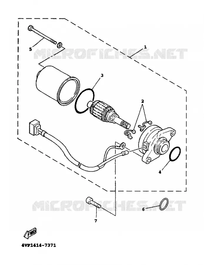 STARTMOTOR Yamaha SCOOTER 100 2000 BOOSTER  YW100T