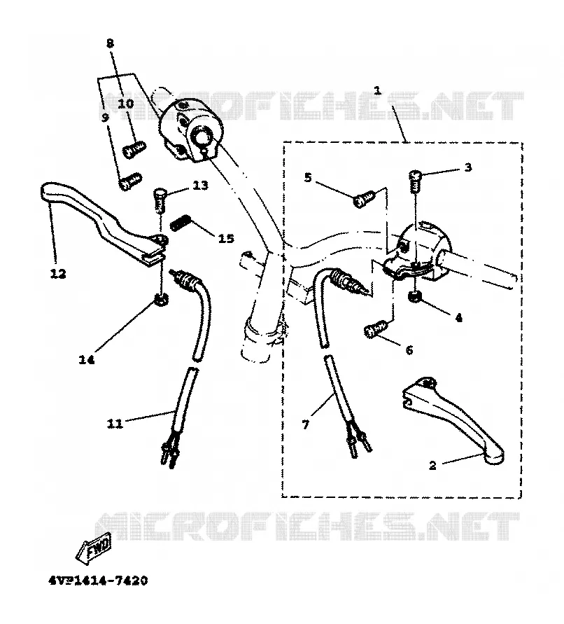STUURSCHAKELAAR / HEVEL Yamaha SCOOTER 100 2000 BOOSTER  YW100T