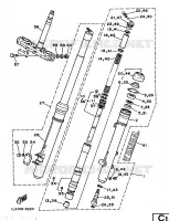 VOORVORK voor Yamaha YZ125S 1986