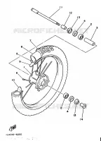 VOORWIEL voor Yamaha YZ125S 1986