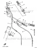 STUUR / KABEL voor Yamaha YZ125S 1986