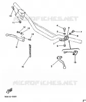 STUURSCHAKELAAR / HEVEL voor Yamaha YZ125S 1986