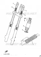 ALTERNATIEF CHASSIS 1 voor Yamaha YZ125S 1986
