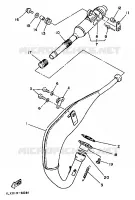 UITLAAT voor Yamaha YZ125S 1986