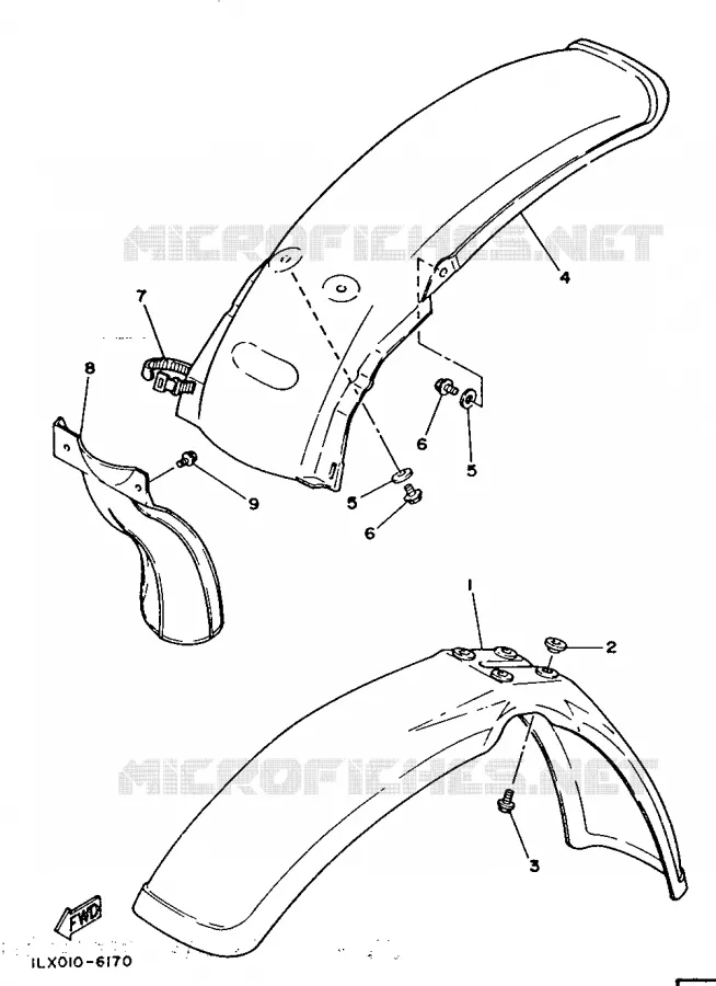 SPATBORD Yamaha MOTO 125 1987 YZ  YZ125