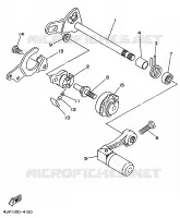 SCHAKEL STANG / PEDAAL voor Yamaha YZ125 1995